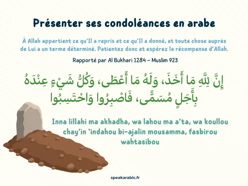 Présenter ses condoléances en arabe